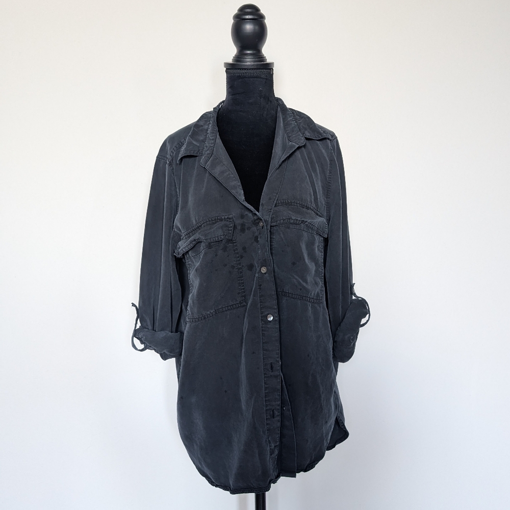 Black Babaton Button-up Size M As Is (Some Staining)